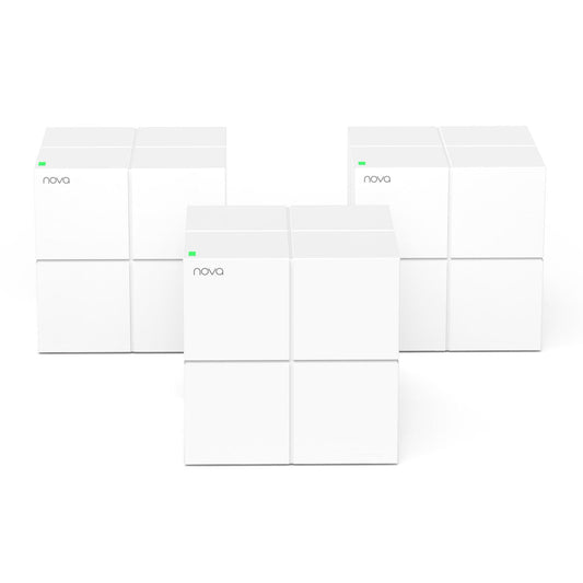 Tenda Nova MW6 AC1200 Mesh WLAN Set – 3-4 Zimmer, 6x Gigabit-Ports, 3er Pack