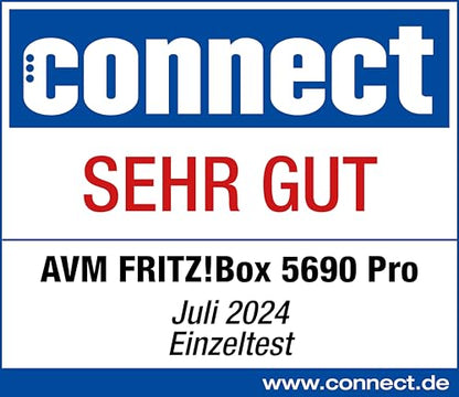 FRITZ!Box 5690 Pro – Wi-Fi 7 Triband Router, DSL & Fiber, Mesh, DECT