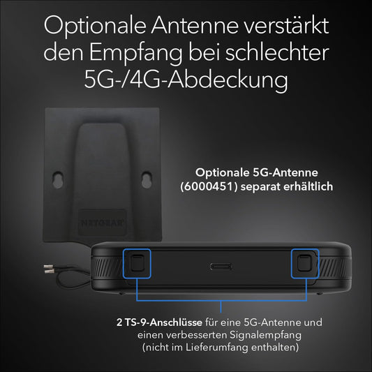 NETGEAR Nighthawk M3 Mobiler WLAN-Router 5G – 2,5 Gbit/s, SIM-Entsperrt