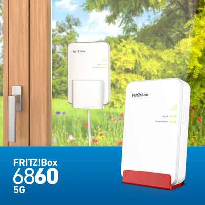 FRITZ!Box 6860 5G – Router mit Wi-Fi 6, PoE+, DECT