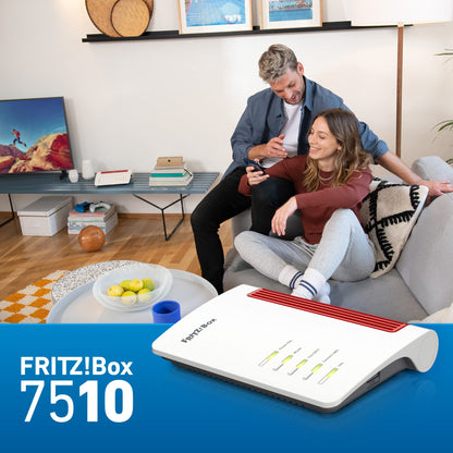 FRITZ!Box 7510 Wi-Fi 6 DSL Router, VDSL Mesh, DECT